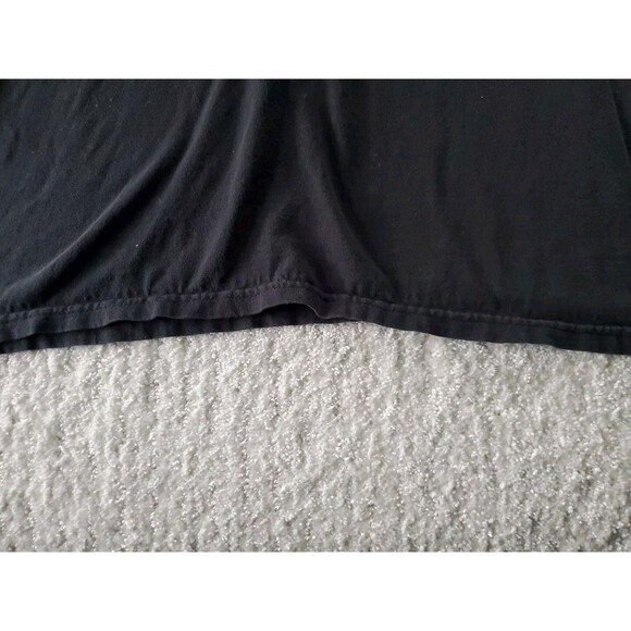 Blood Large Cotton Black Logo Sun Faded Short Layer Sleeve Tee Shirt - Picture 5 of 10